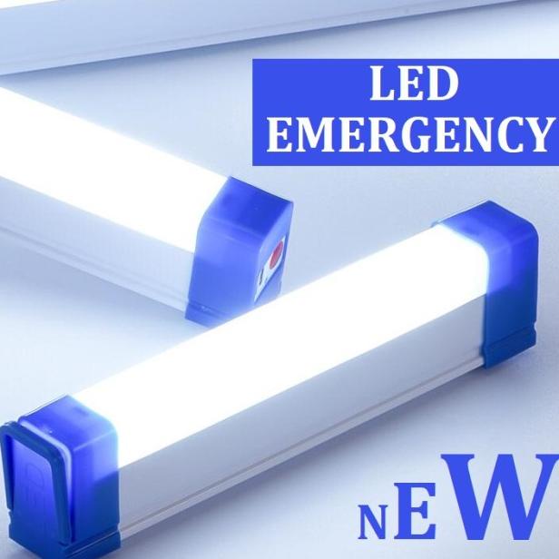 Depan LAMPU EMERGENCY T5 60W SUPER TERANG / lampu darurat T5 portable 40WATT - lampu emergency T5