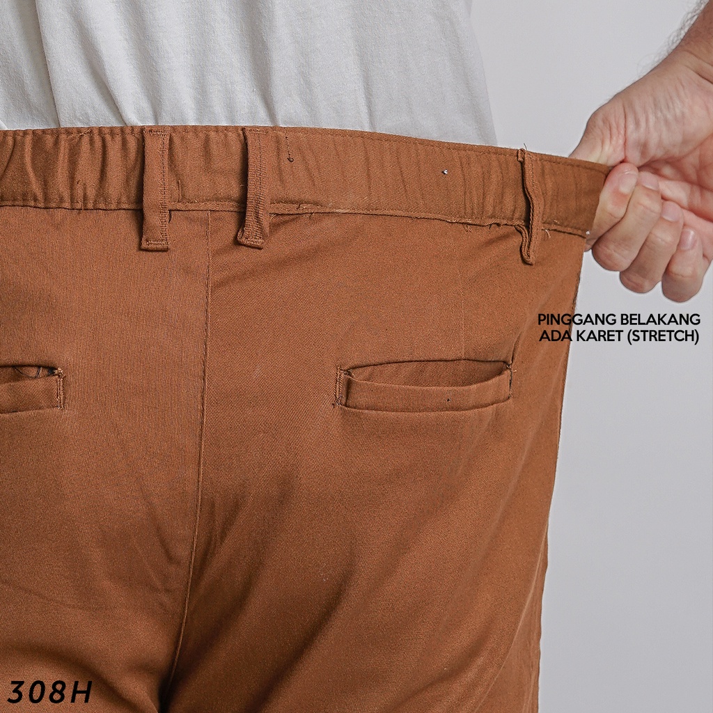 HSRM Celana Gallen Ankle Pants Choco 308 H | Celana Chinos Ankle Pants Slimfit