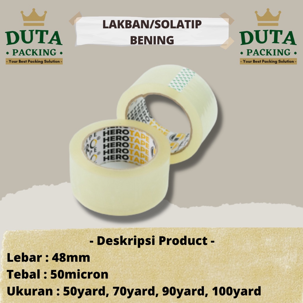 

LAKBAN SOLASI / ISOLATIP / SELOTIP 2inch (48mm) BENING/COKLAT ( SLOP / 6PCS )