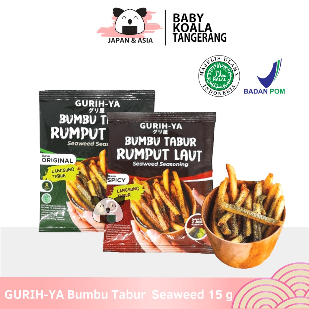 

GURIH - YA Bumbu Tabur Rumput Laut 15 g Halal │ Seaweed Seasoning-