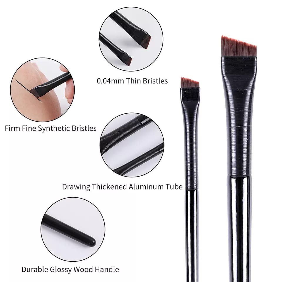 Ultra Thin Precision Firming Knife Edge Fine Eyeliner Brush Eyebrow Kuas