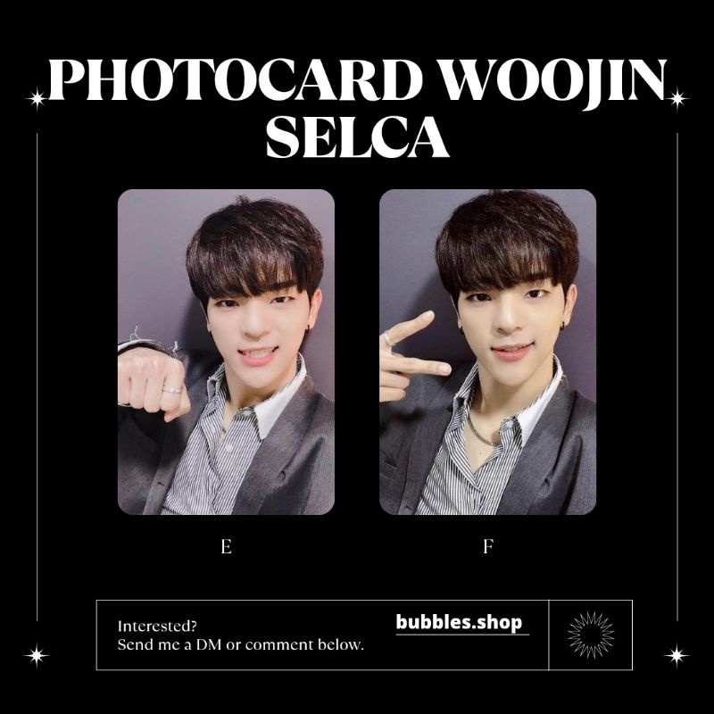 PHOTOCARD UNOFFICIAL WOOJIN STRAYKIDS SELCA