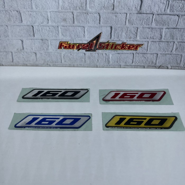 Stiker 160 timbul sticker 160 3d vario pcx - Hitam