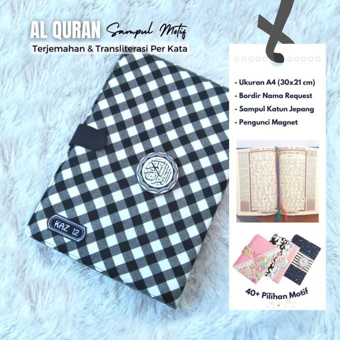 A4 (besar/jumbo) Al Quran Terjemahan Latin Perkata + Sampul Cantik
