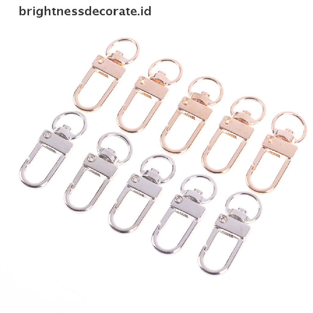 [Birth] 10pcs 13 * 34mm Kait Lobster Clasp Untuk Rantai Kalung &amp; Gelang Membuat Perhiasan DIY [ID]