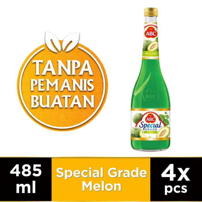 

ABC SIRUP SPECIAL GRADE MELON 485 ML - MULTI PACK 4 PCS