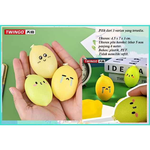 

Correction Tape Lucu Twingo Correction Tape Aesthetic Tape Correction Lucu Silly Lemon Pocket Mini Correction Tape