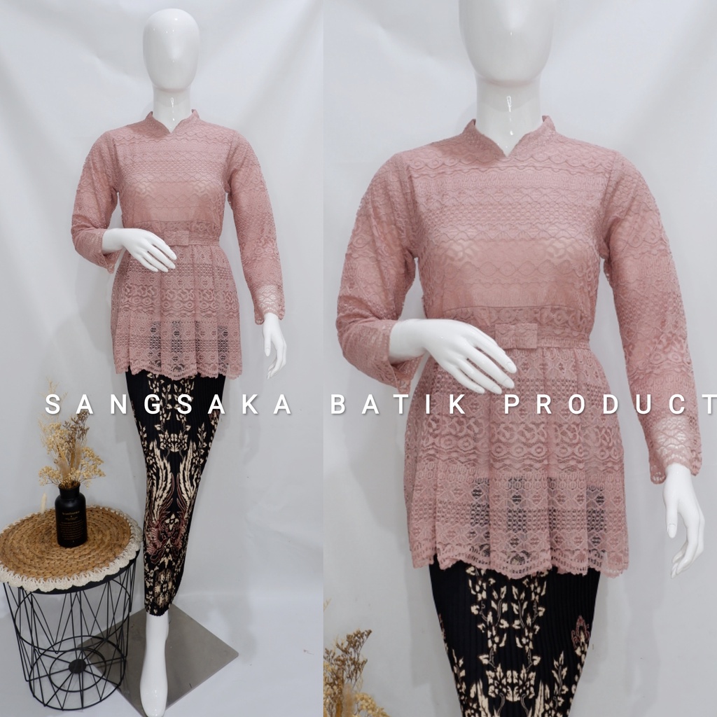 Kebaya Tunik Brokat / Kebaya Tunik / Kebaya Modern / Kebaya tile / Kebaya Favorite / Batik Couple / Kebaya Sanghai