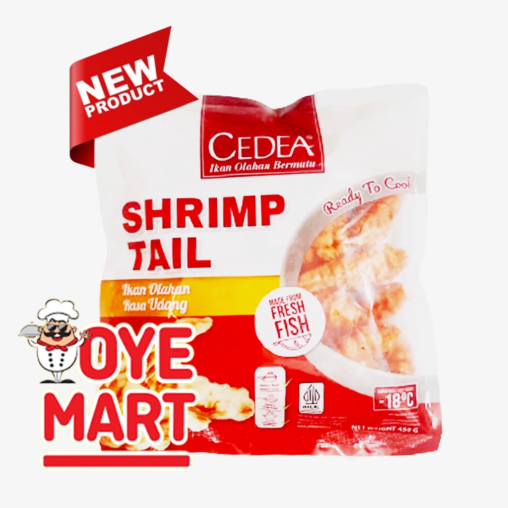 CEDEA SHRIMP TAIL 450GR / IKAN OLAHAN RASA UDANG