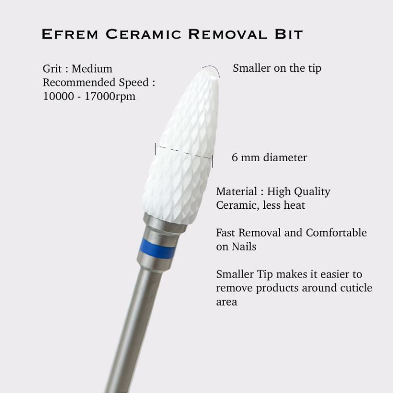 Efrem Ceramic Russian Nail Bit #MPT074