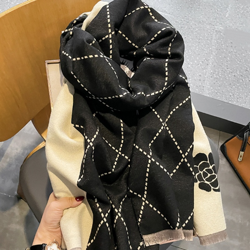 Syal &quot;Jojo&quot; 65 x 180 Anggun motif yang mewah Bahan High Grade Cashmere Immitation