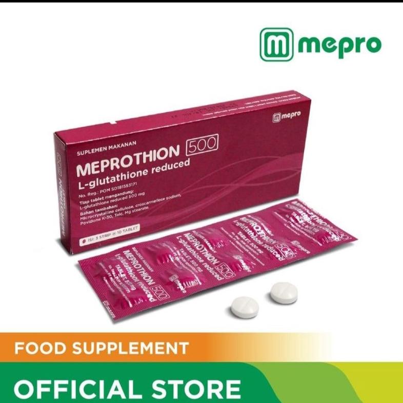 meprothion 500mg gluthatione 1 box isi 30 suplemen pencerah kulit dan antiaging