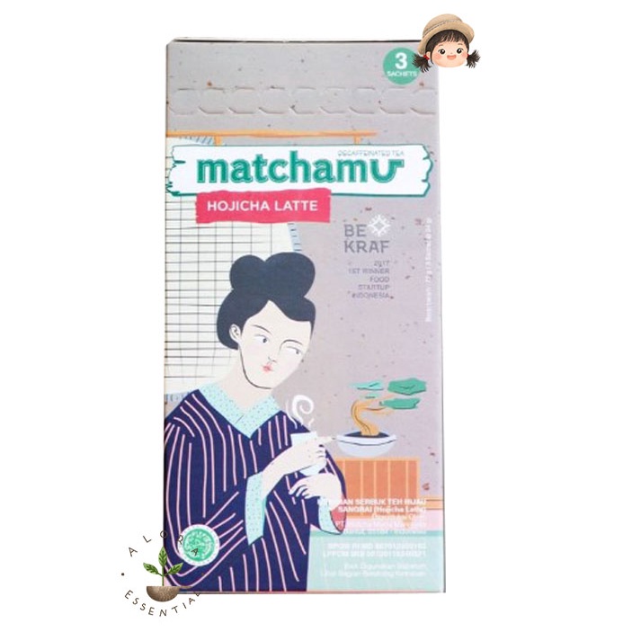 Matchamu Hojicha Latte Box of 3x24gr (Box of 3 sachets)