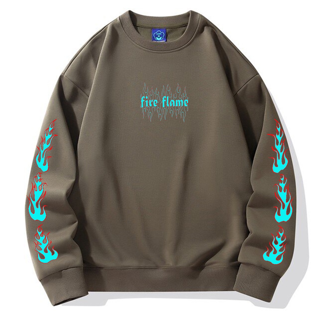 Sweater Pria Fire Flame Sweater Kece terbaru