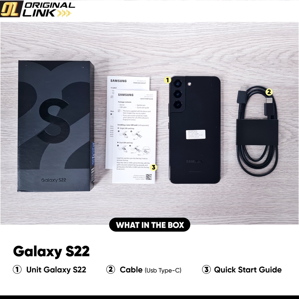 Samsung Galaxy S22 S22+ Plus 5G 8/128 8/256 8GB 128GB 256GB RAM 8 GB ROM 128 256 GB Handphone Murah Smartphone SEIN Original Garansi Resmi Terbaru Promo 2022