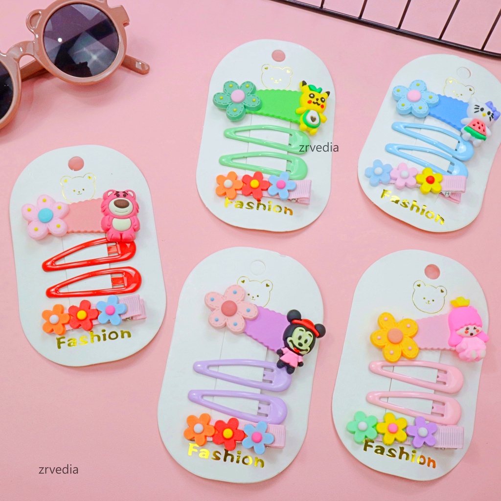 (ISI 4 PCS) Jepit Bite Anak Perempuan / Aksesoris Premium Hair Pin Jepitan Korea Balita  Gaya Korean Anak Cewek Kiosbalitaaprillia