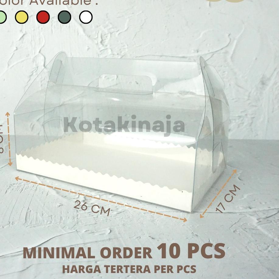 

DNL870 Gable Box Cupcakes / Gable Box Mika / Box Cupcakes / Kotak Makanan Mika / Box Mika isi 6 | HK05 ||
