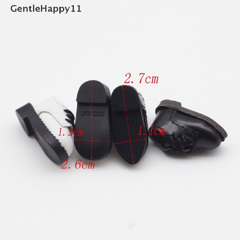 Gentlehappy 1pasang Ob11 DOD 1per12 Bjd Sepatu Boneka Untuk Body9, GSC, YMY, Obitsu11, molly Doll Sepatu Kulit PU Boneka Aksesoris Boneka id
