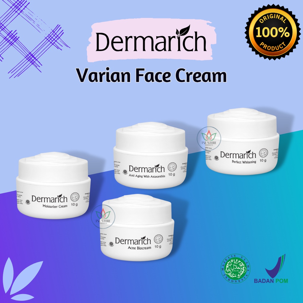 Dermarich Face Cream - Moisturizer - Varian Anti Aging Cream | Moisturizer Cream | Acne Biocream | P