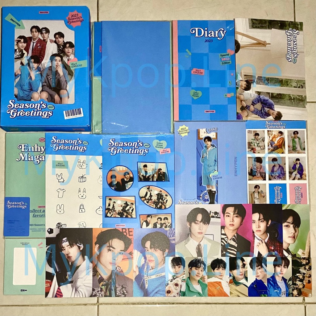 Sharing SG Enhypen 2023 Seasons Greetings Official READY Photocard Diary Calendar PC Jake Jungwon Ni