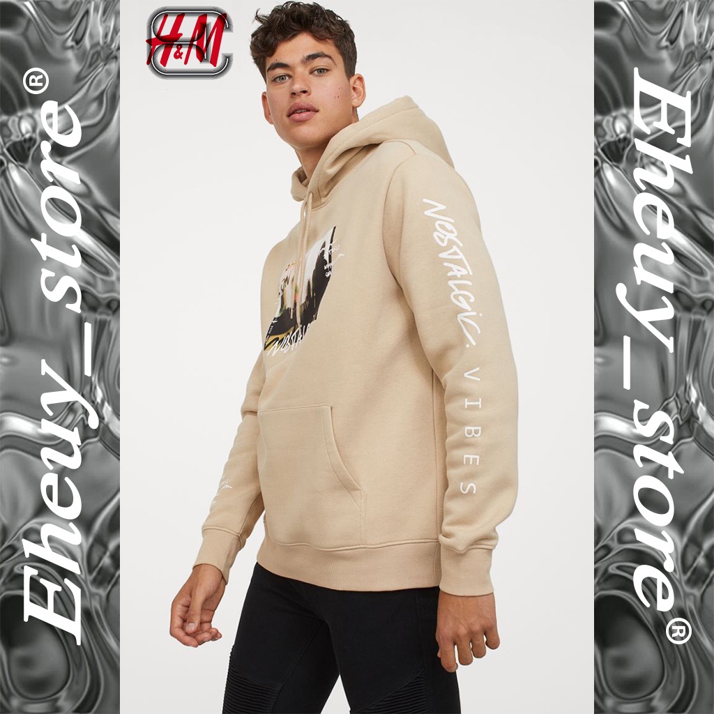 HOODIE H&amp;M NOSTALGIC cream hoodie nostalgic vibes HnM Hoodie h&amp;m cream