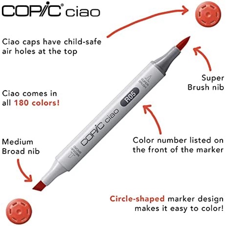 Copic Ciao Marker BV (Blue-Violet) Series CCM/BV - Satuan