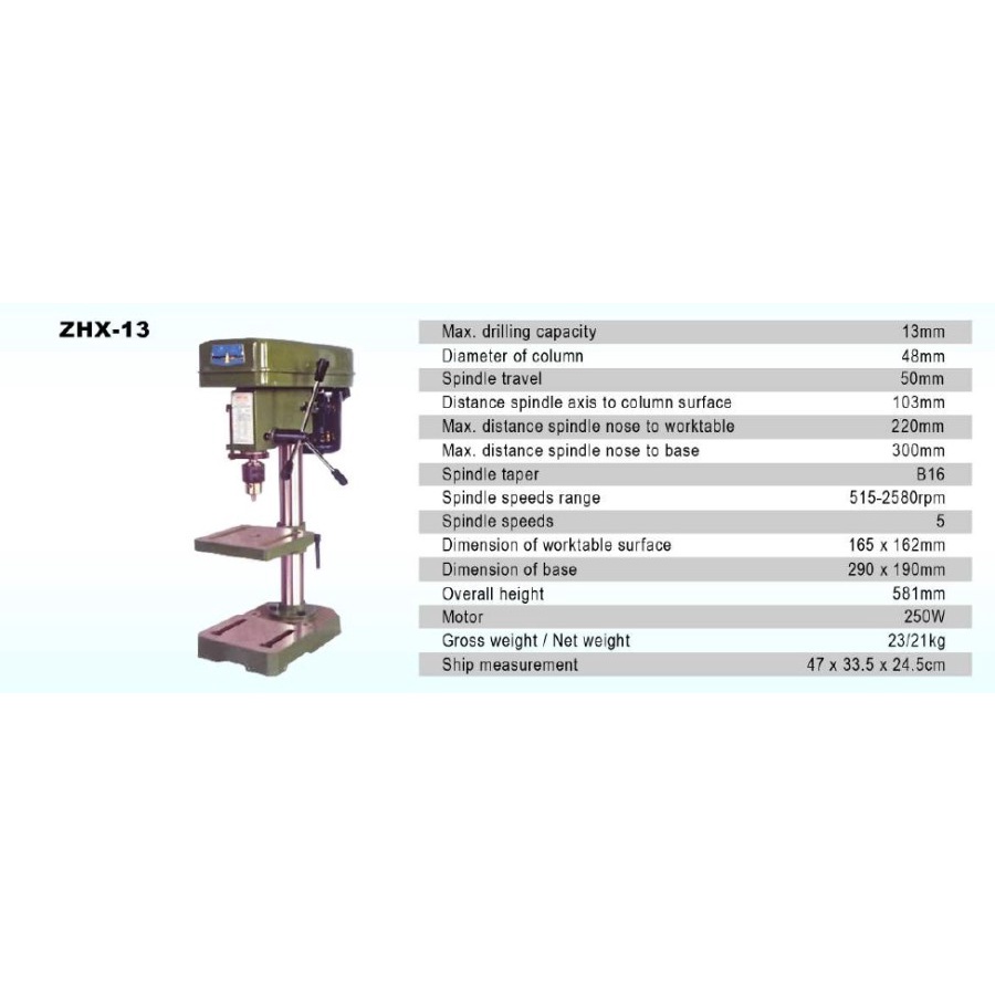 Westlake ZHX13 Mesin Bor Duduk Westlake ZHX 13 Original