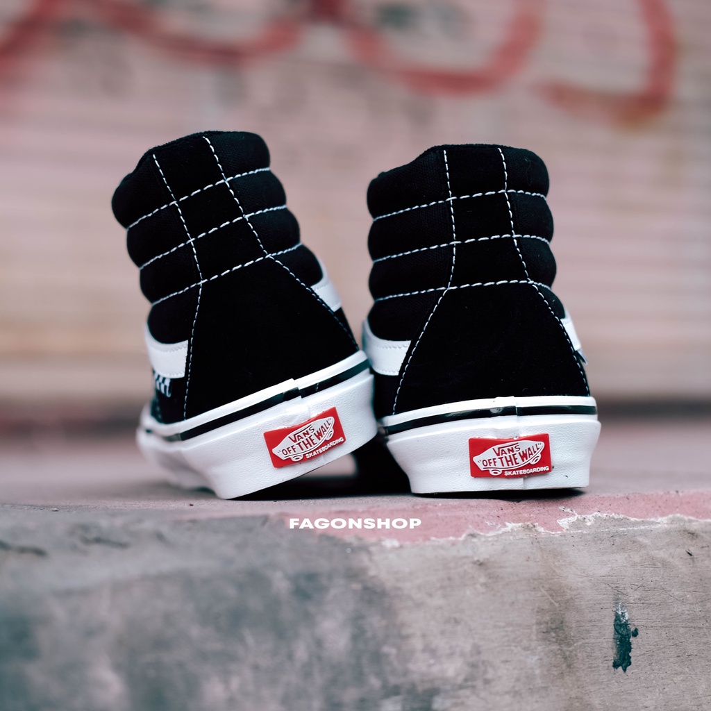 VANS SK8-HIGH SKATE PRO BLACK/WHITE ORIGINAL 100%