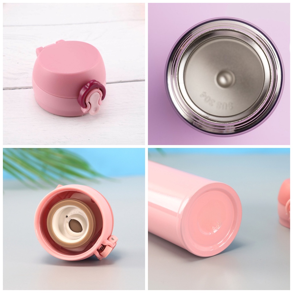 Termos Kancing Niagara Polos Kancing Vacuum Flask Tahan Panas 500 ML / Tumbler Botol Minum Polos Vacuum Tahan Panas - DX-001