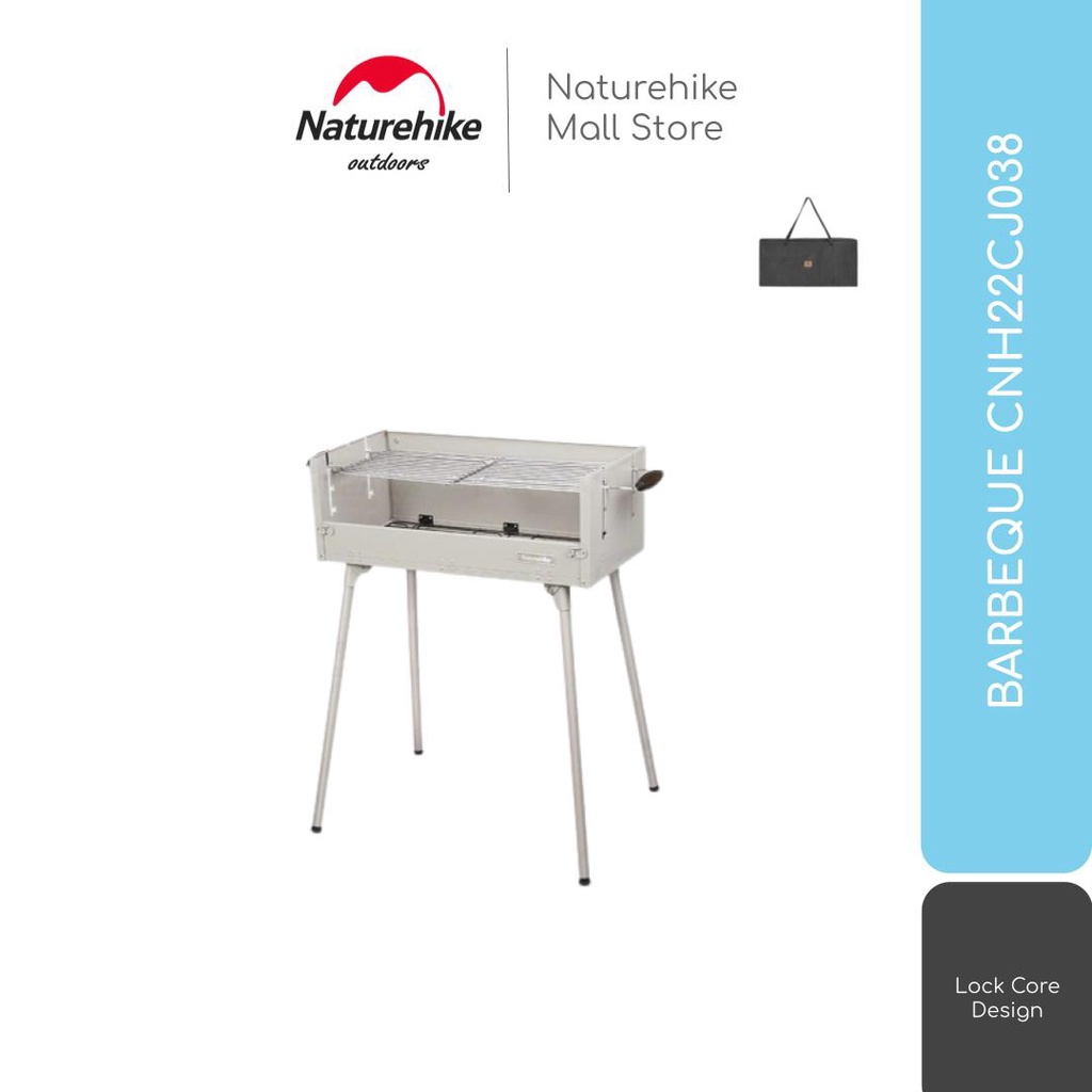 BBQ GRILL LIPAT PORTABLE CAMPING OUTDOOR NATUREHIKE CNH22CJ038