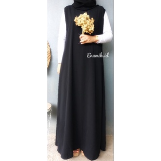 Inner Dress Tanpa Lengan Sleeveless busui / Inner Dress Busui dan Bumil M L XXL / Gamis Tanpa Lengan Busui