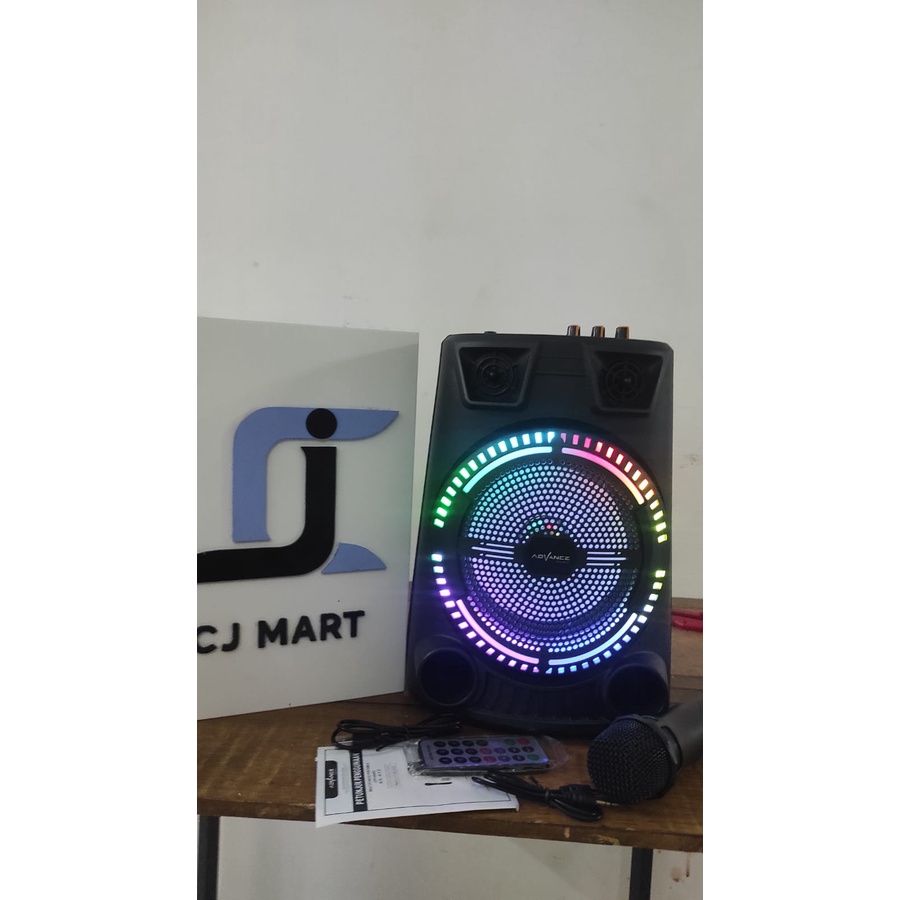 Speaker Advance Bluetooth Music Karaoke KS612 6,5 inch Free 1 Mic Wireless KS-612