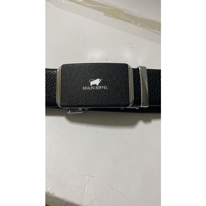 Ikat Pinggang Ikat Pinggang/Gesper/Sabuk Rel Pria Kulit Import Braun Buffel B101