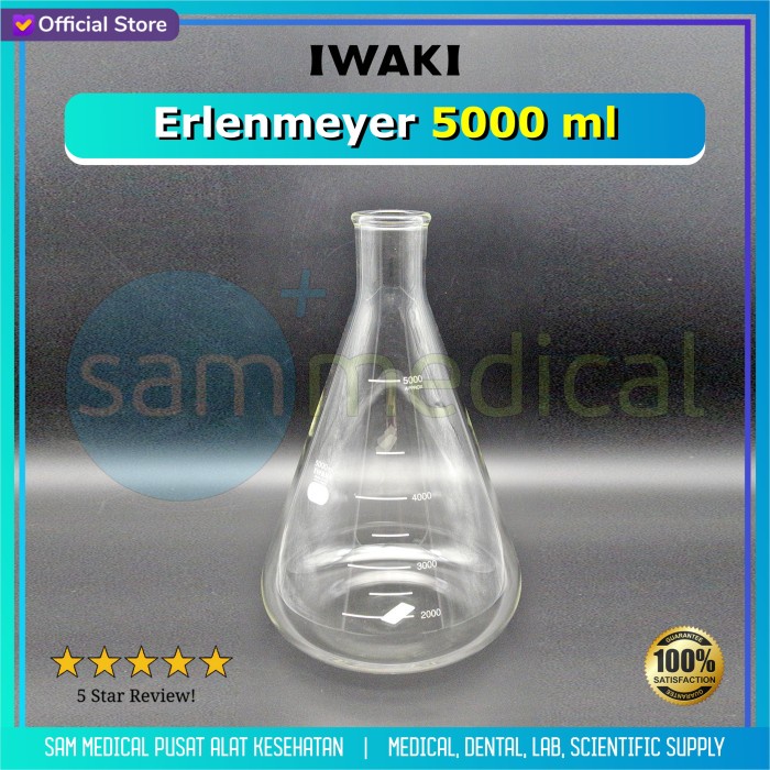 Iwaki Erlenmeyer Flask 5000ml