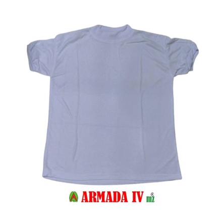 Kaos Oblong Pendek Putih Polos Kaos Dalam Kerah Tinggi