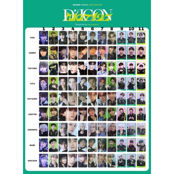 [READY] SHARING DICON 102 NCT 127 JAEHYUN JUNGWOO MARK HAECHAN