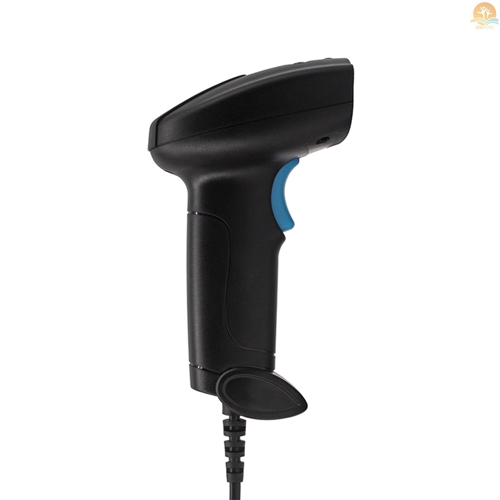 [MMOI] 1d/2d Barcode Scanner Handheld USB Wired Bar Code Reader Pemicu Manual/Pemicu Otomatis Pemindaian Mendukung Kode Kertas Kompatibel Dengan Windows Android Mac Untuk Supermarket Retai