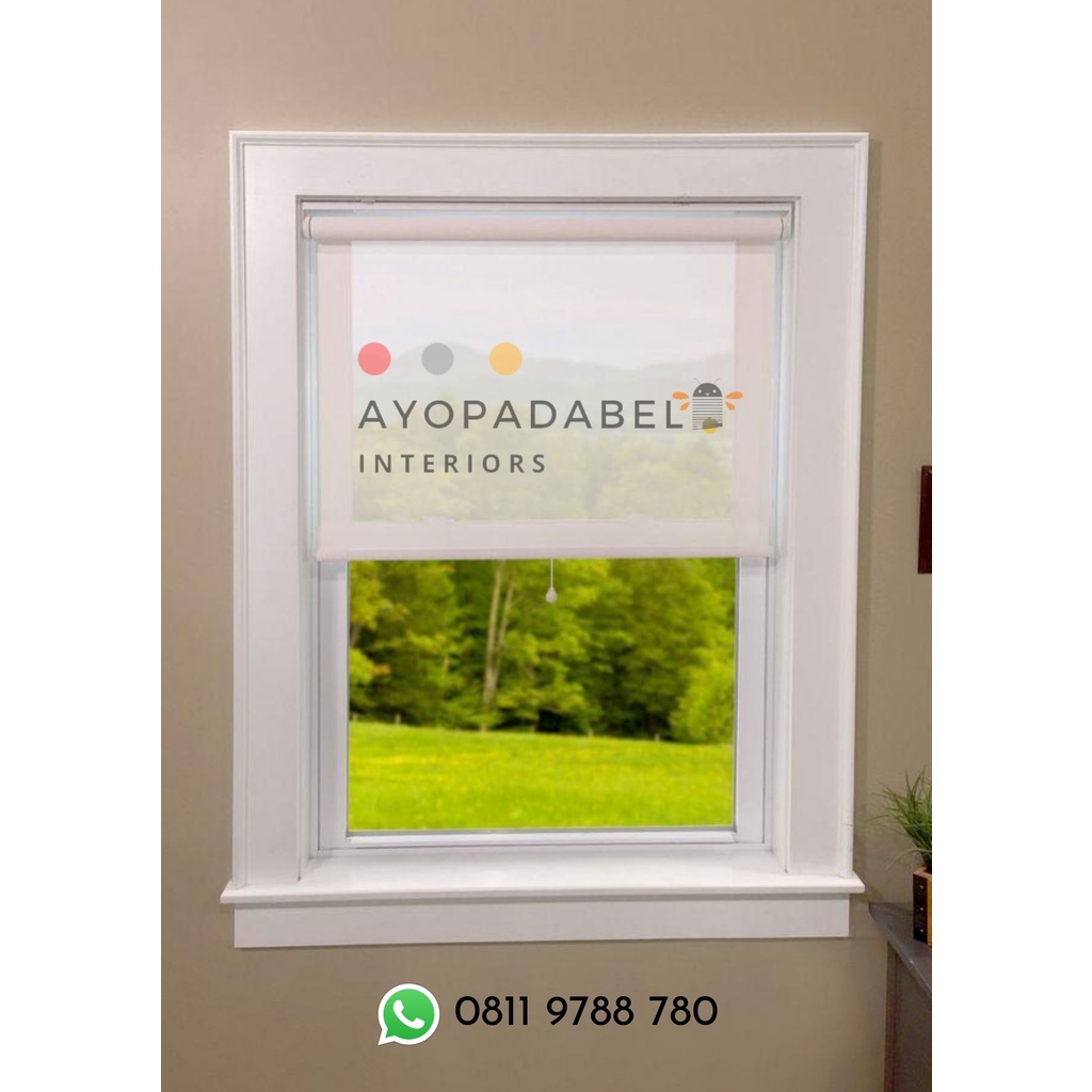 SHARP POINT Roller Blind/ Tirai Guling Spring Flexi (Tarikan Tengah)