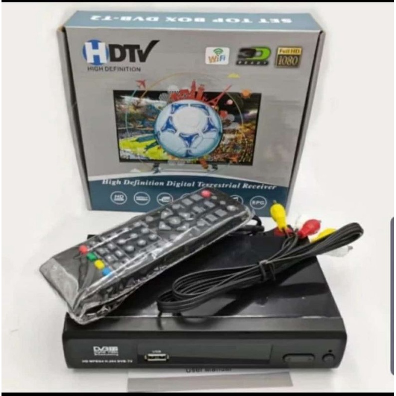 STB TV Digital Super HDTV Set Top Box DVB T2 Receiver Full HD Wifi Dongle Youtube