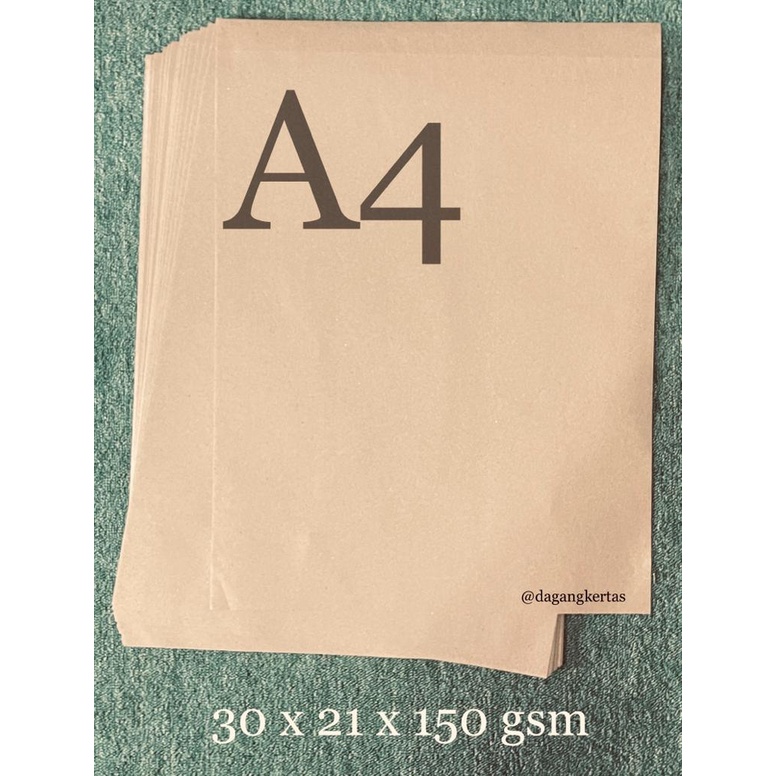 

Kertas Kraft A4 Liner/Samson 150 gsm Paper Bag / 100 pcs (First Hand)