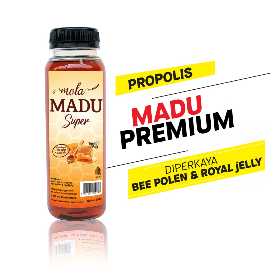 Mola Madu Super Murni 350 gram | Madu Asli Premium