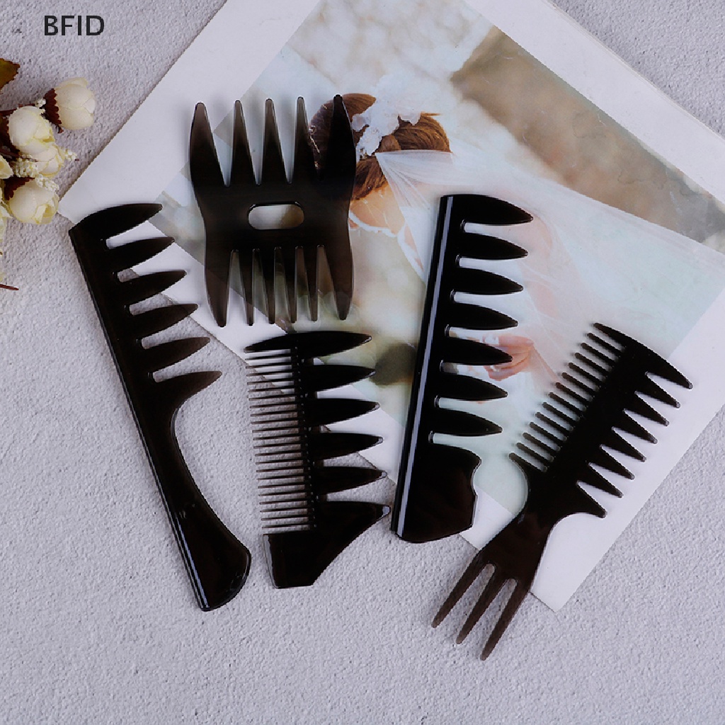 [BFID] Sisir Rambut Minyak Sisir Rambut Gigi Lebar Classic Oil Slick Styling Hair Brush Untuk Pria [ID]