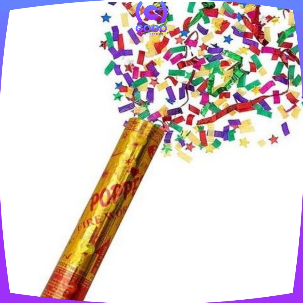 GOGO-C785 Confetti Popper / Party Popper Ulang Tahun &amp; Wedding / Petasan Pesta Semburan Kertas Warna Warni / Souvenir Pesta