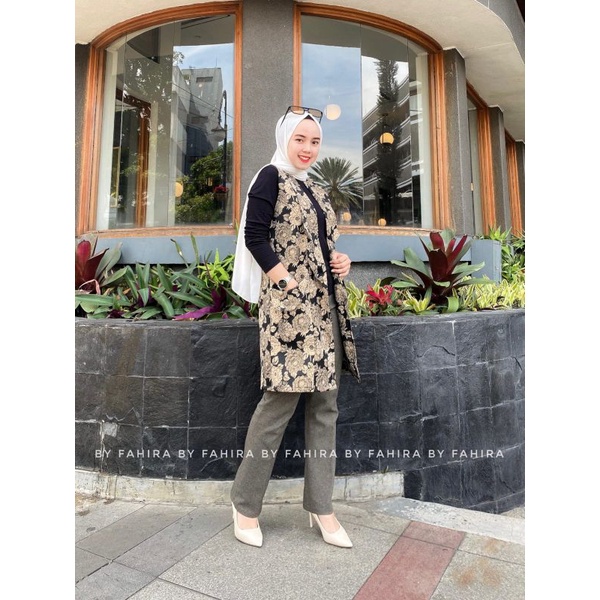 outer kutung/blazer Fahira tanpa lengan