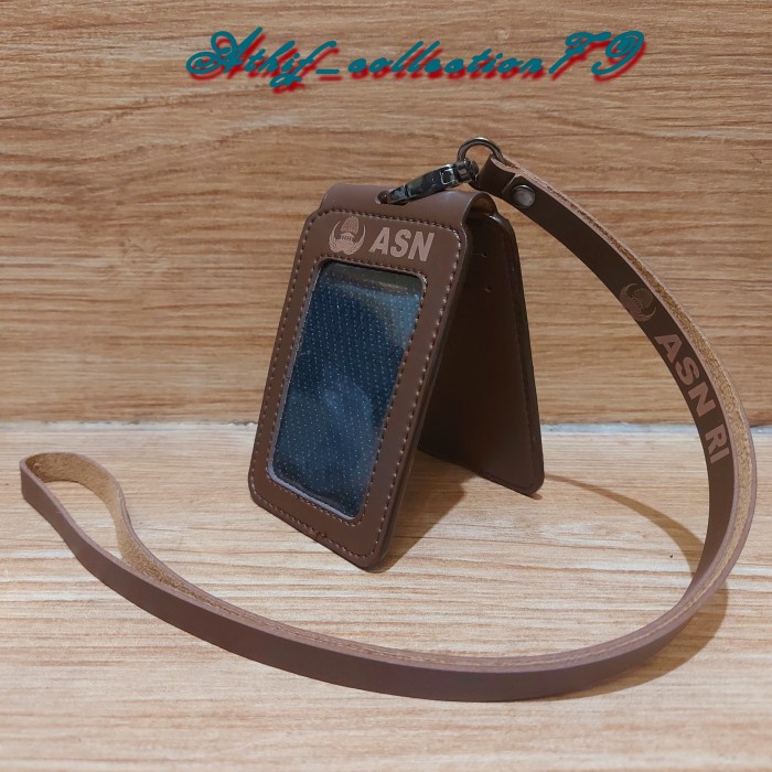 Tag Holder Tempat Id Card Korpri Asn Lipat Holder Id Card Kulit Korpri Asn Pns