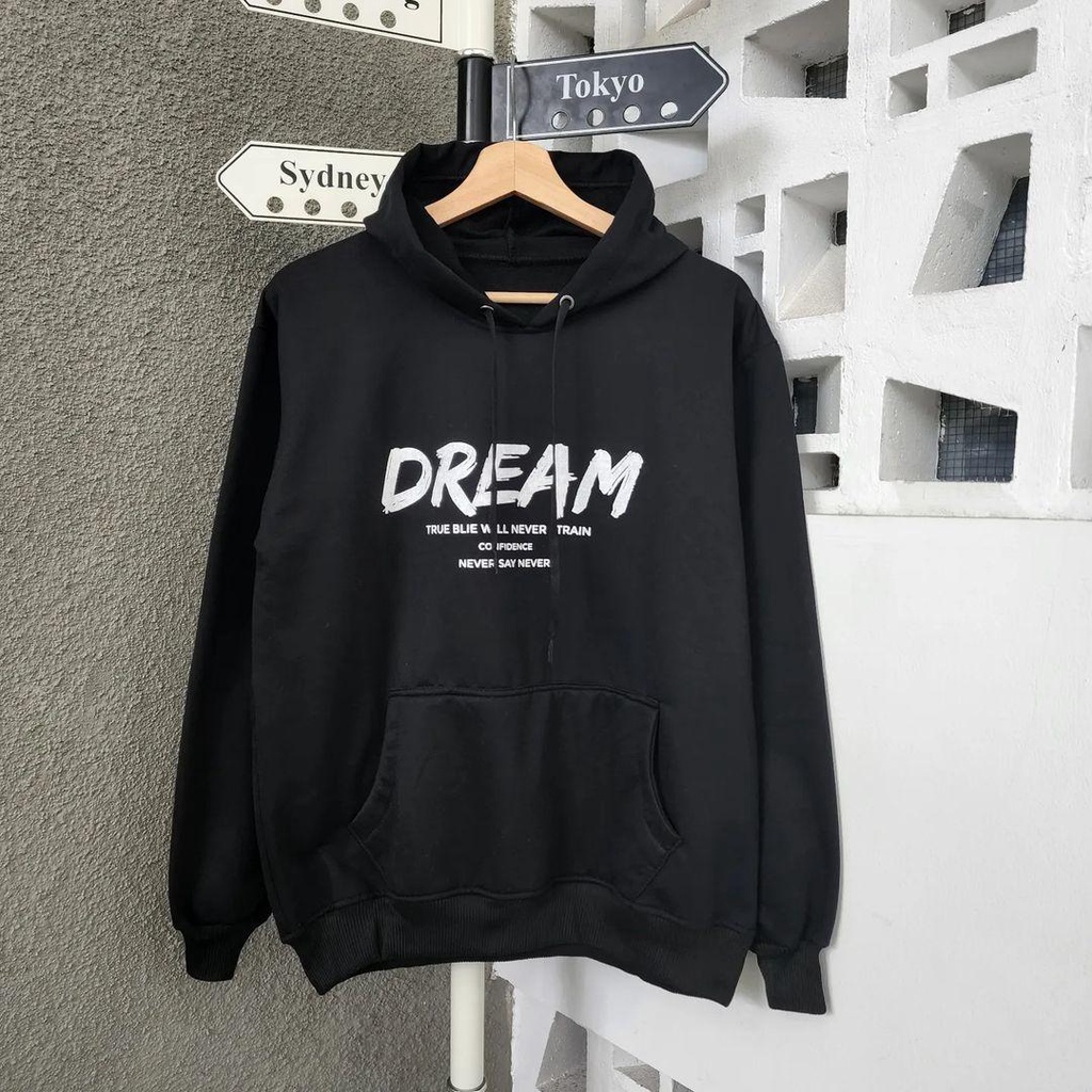 Hoodie Sweater DREAM bisa untuk jaket pria/wanita