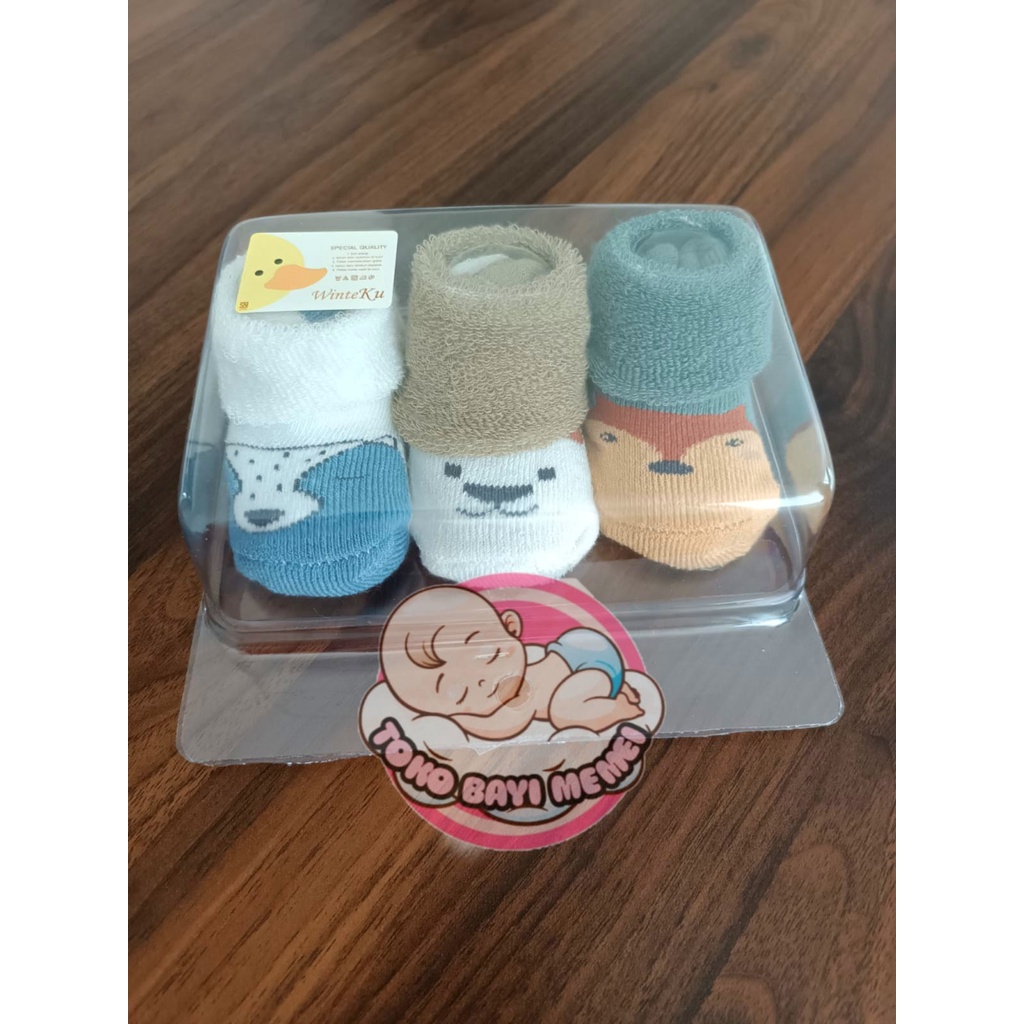 Kaos kaki Sepatu bayi 3 in 1 isi 3 pasang murah berkualitas perlengkapan bayi lahir