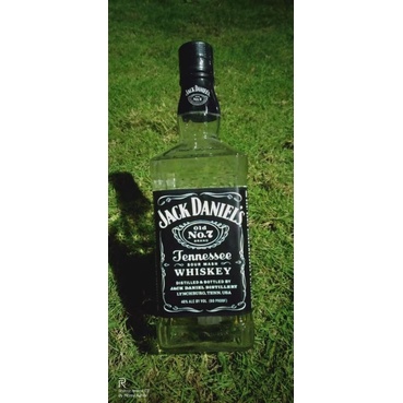 Botol Bekas Jack Daniels/ Botol kaca/Botol unik/Botol hisan/pajangan