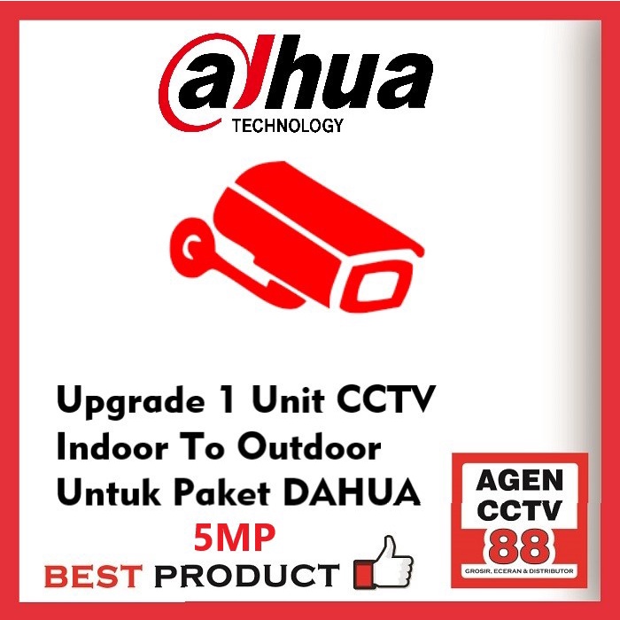 UPGRADE CCTV DAHUA 5MP Indoor to Outdoor Khusus Paket CCTV Dahua