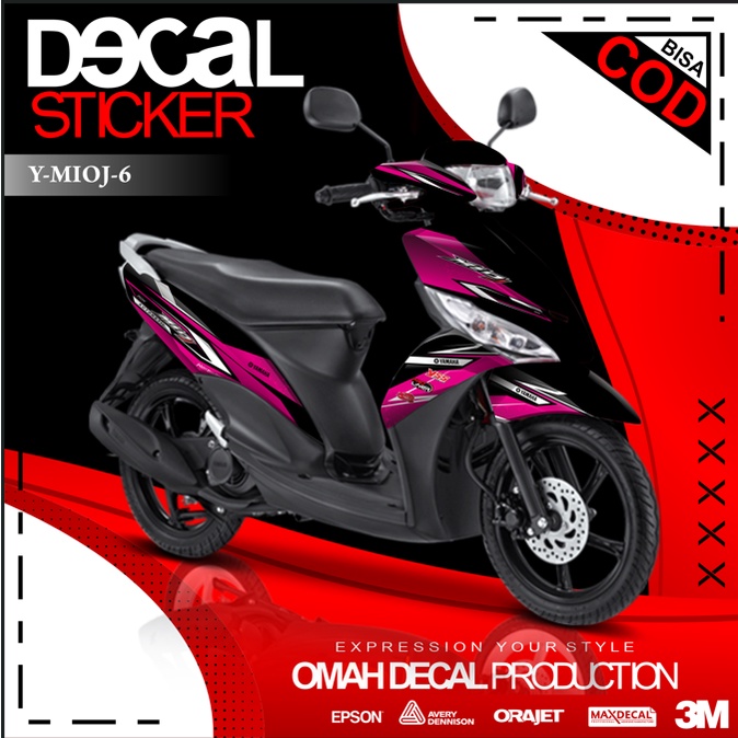 DECAL MIO J FULL BODY DEKAL STIKER MIO J  YAMAHA STIKER KUALITAS TERBAIK TAHAN LAMA STIKER KEKINIAN 